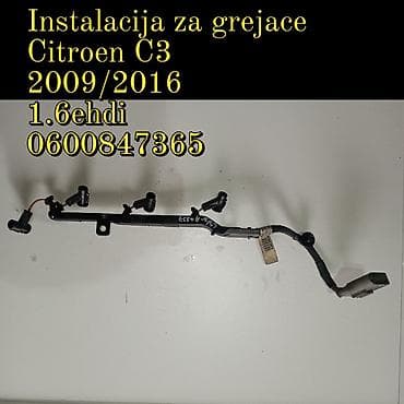 oznake auta: Instalacija za grejače – Citroën C3 Kompatibilnost: model C3, godišta — 1