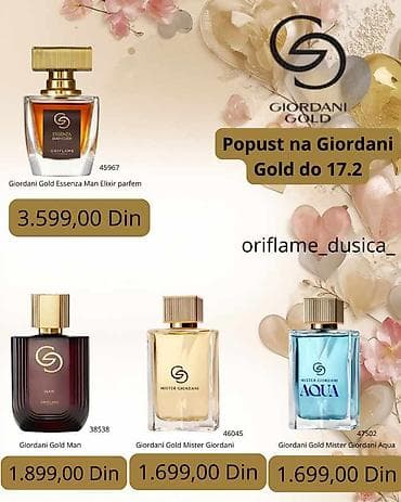 plasticne sandale: Giordani Gold – kolekcija šminke i mirisa - Parfemi: - Giordani — 7