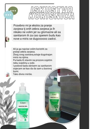limes sredstvo protiv budji: #Sanitar gel 💚 ☆ Osvježava i dezinficira toalet 🚽. ☆ Čisti umivaonik — 1