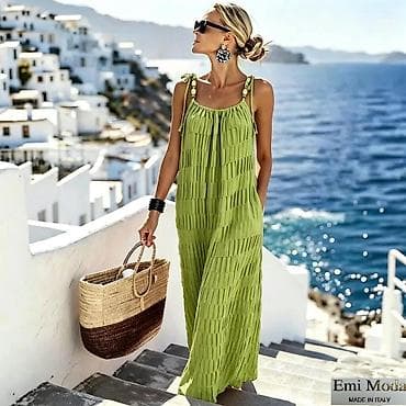 Haljine: Letnja maxi haljina Emi Moda – Made in Italy - Kroj: duga, lepršava — 3