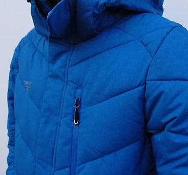 moto jakne: Muška zimska jakna – plava - Topla, prošivena jakna sa izolacijom i — 8