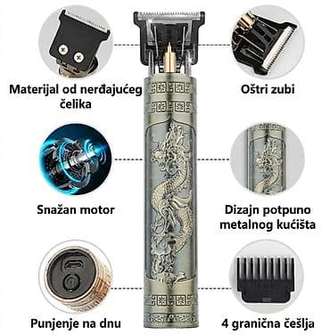 daljinski za klimu: Nov trimer za kosu i bradu. Ima USB punjač za punjivu bateriju i — 4