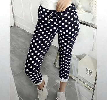 cargo pantalone: Ženske lagane pantalone 7/8 dužine, casual kroja - Model: 7/8 (do — 6