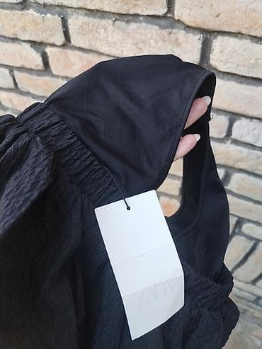 miss etem: Crne ženske šorts-suknja (bubble/puf kroj) – ZARA - Brend: ZARA - — 4