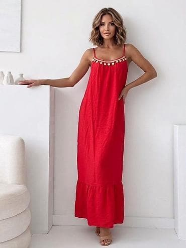 stradivarius haljine: Letnja maxi haljina na bretele sa ukrasnim školjkicama
2200 din
S M L — 4