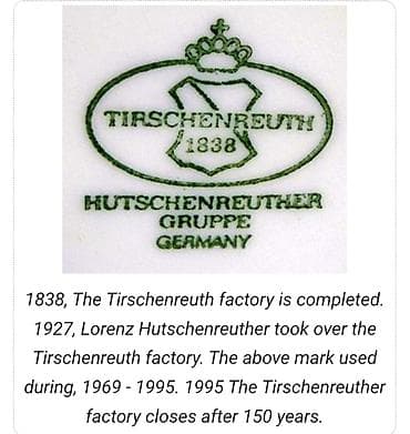 Solja 1969 do 1995god.Tirschenreuth Nemacka. Pocelanska solja,za — 10