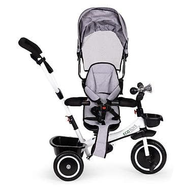prečka za zgibove: TRICIKL SA ROTIRAJUĆIM SEDIŠTEM 360 ECOTOYS – GRAY Funkcionalan — 2