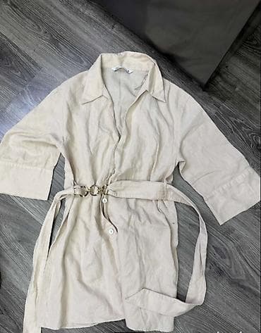 pull: ZARA haljina od mešavine lana sa lančanim kaišem, S velićine a — 7