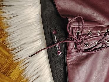 gerry weber sako: PUCA Fashion ženske pantalone/helanke od eko kože - Boja: bordo - — 4