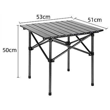 retro drvene stolice: Rasklopivi Kamperski Sto Adventure M – 53 x 50 x 51 cm Kompaktan — 2
