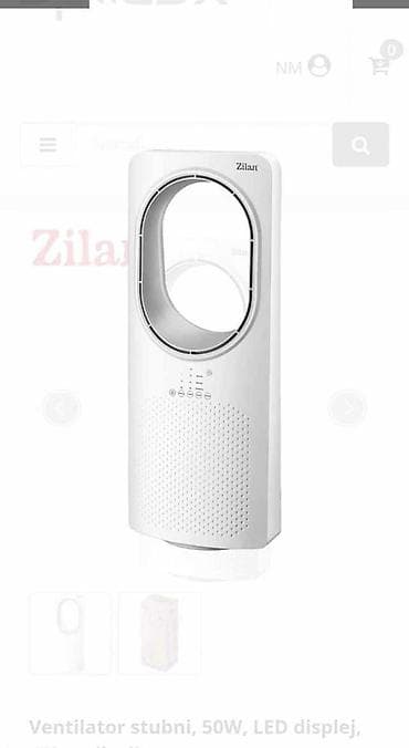 Ventilator stubni, 50W, LED displej, 45° oscilacija • Tajmer do 15