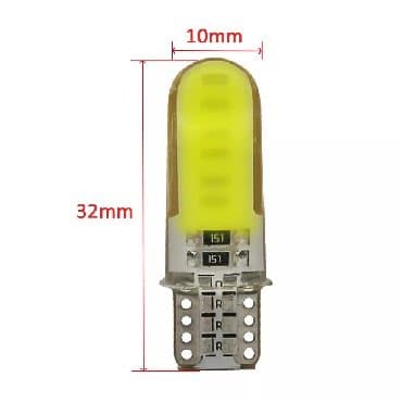 extreme off road gume: Led sijalica T10 SMD Plava, Zelena Roza Silikonska. 12v Sve sto — 1