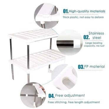 plasticne police: Cena 2000 dinara Organizator za skladištenje ispod sudopere Cevi od — 5