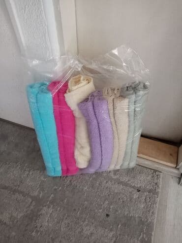 aluminijumska vrata za kupatilo: Set peškira, Jednobojni, bоја - Šareno — 9