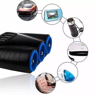 auto parfemi: Spliter Auto upaljac 12V-24V - 120W, USB 3 izlaza Auto soket Adapter — 3