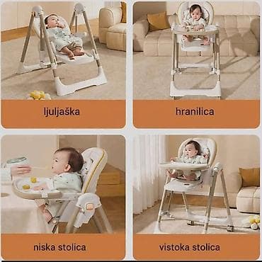 ogradice za bebe dexy co: Multifunkcionalna bebi stolica 4 u 1 – hranilica, niska stolica — 2