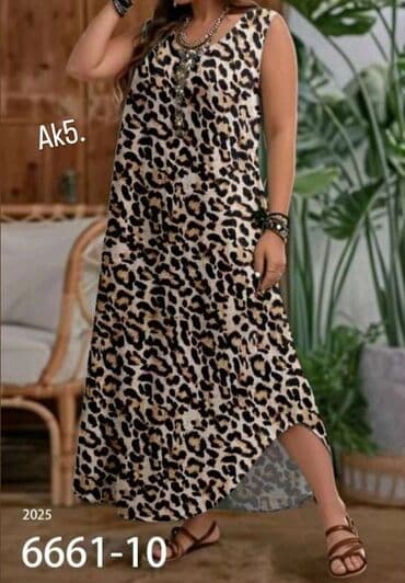 haljine dugih rukava svecane: 3XL (EU 46), color - Multicolored, Oversize, Without sleeves — 1