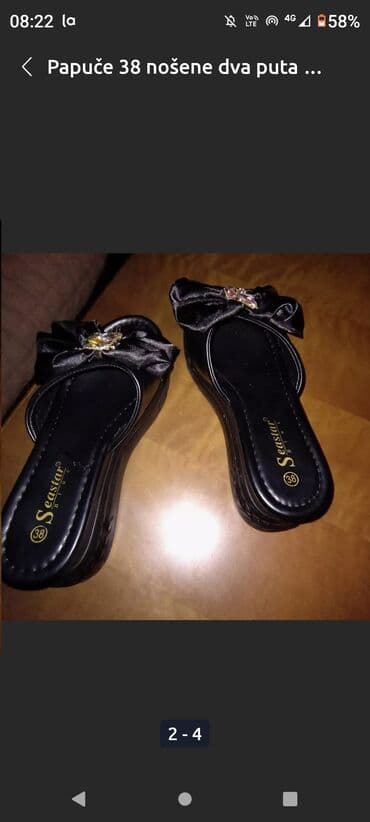 opposite papuce sa krznom: Fashion slippers, 38 — 2