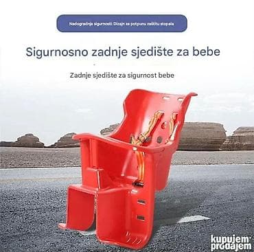 sediste za decu za bicikl: Dečje sedište za bicikl – Zadnje sedište sa sigurnosnim pojasevima — 5