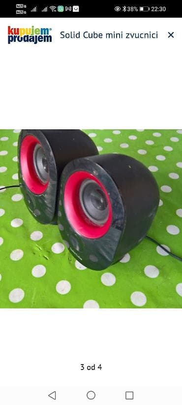 maska za redmi note 12: Solid Cube mini zvučnici – kompaktni stereo set - Tip: 2.0 desktop — 3