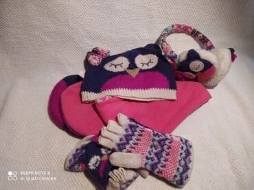 deciji bade mantili: Kapa, Šal, Za devojčice, bоја - Šareno — 3