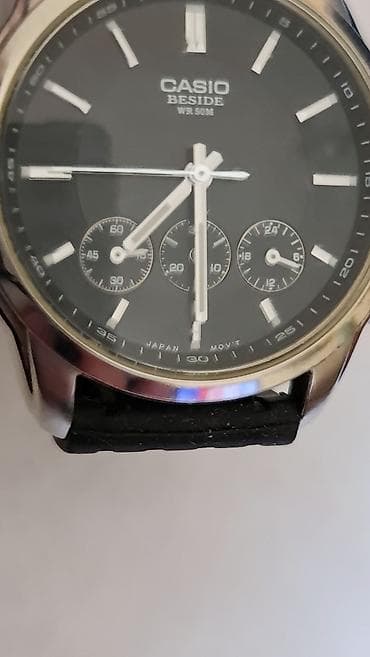 satovi krusevac: Casio Beside BEM-504 muški analogni sat - Kućište od nerđajućeg — 5