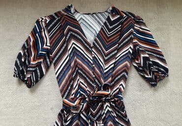 kaftan haljine za plazu new yorker: M (EU 38), color - Multicolored, Short sleeves — 5