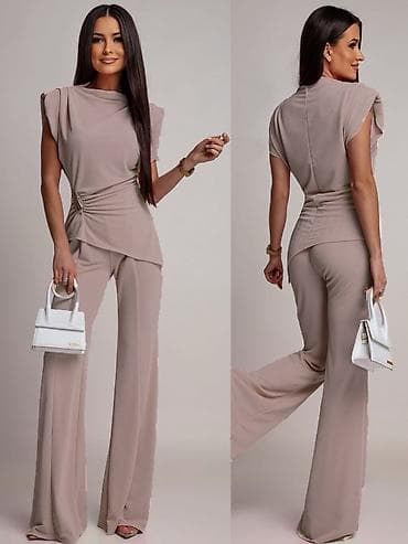 helanke sa kompresijom: 🔥Elegantni ženski komplet – top i pantalone sa širokim nogavicama ✅S M — 7