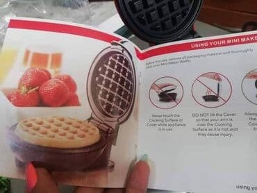 mini aparat za vafle: Mini aparat za galete
350w
CENA 1850 din — 6