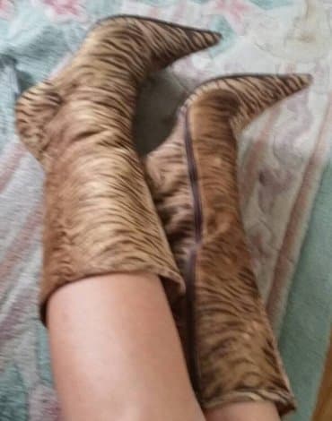 mokasine ženske kozne: High boots, 37 — 2