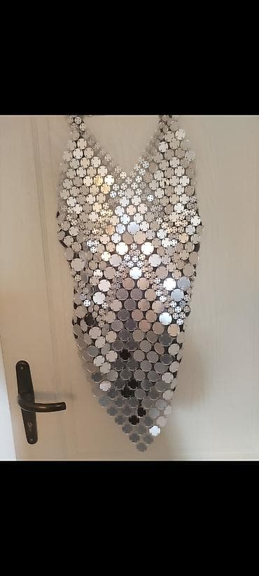 Metalik top/haljinica od poveznih pločica - Materijal: sjajne metalik
