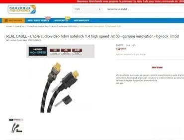 lidl pegla za ves: *** AKCIJA *** 0198 REAL CABLE INFINITE Master (5 met. ) 24k pozlaćeni — 5