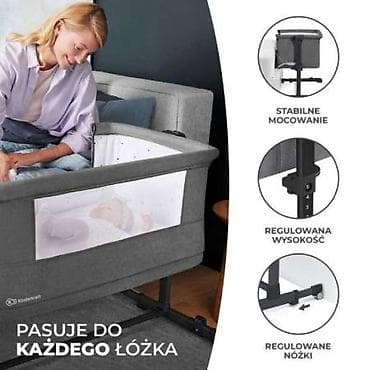 dušeci 80x200: Kinderkraft kolevka/krevetić Neste Grow Light Grey Full Wood Šifra — 3
