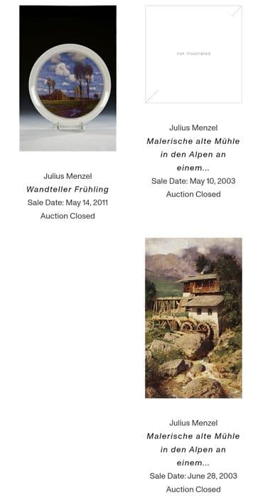 Musical Instruments: Tanjir KPM 1924 godina,dekorativni Julius Menzela,rucno oslikan. Sve — 14