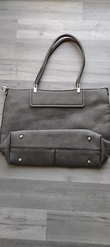nine west torba za laptop: Elegantan tamno sivi ženski set torbi 2-u-1 (Eko-koža) Opis :Na — 9