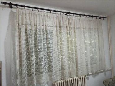 svetleci deda mraz za dvoriste: Net, Voile & Sheer Curtains, color - White — 1
