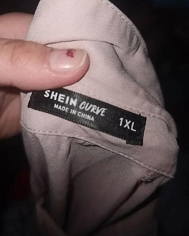 Lične stvari: Ženska bluza SHEIN Curve, veličina 1XL. - Boja: puder/bledo roze - — 4