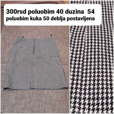 plisirani kompleti: Ženske suknje – više modela i mera 1) Bela suknja, kao teksas - Cena — 9