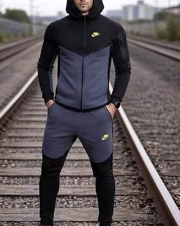 perjane jakne muske: Trenerka Nike, bоја - Siva — 6