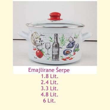 serpe od 30 litara: Emajlirana Šerpa sa Poklopcem u 5 dimenzija M Veoma kvalitetne šerpe — 4