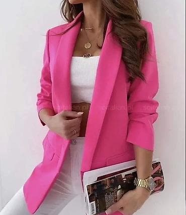 espadrile beograd: Ženski elegantni blejzer – bez kopčanja, dužina do ispod kukova — 1