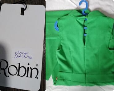 kožne torbice oko struka: L (EU 40), Single-colored, color - Green — 8