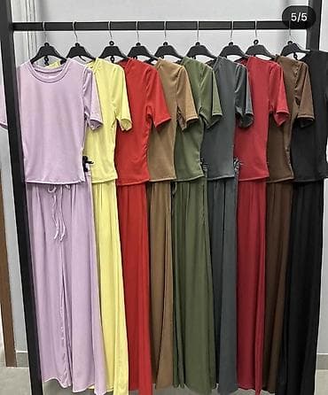 uckur: Komplet– kratka majica i široke pantalone trenerke donji deo. -Pamuk — 5