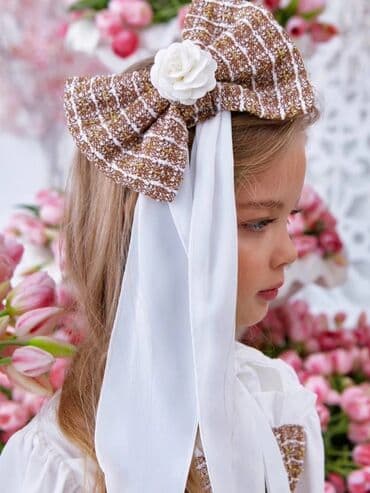 Ostala dečija odeća: Premijum komplet ✨️ Haljinica, mašna za kosu, tašnica i dokolenice u — 2