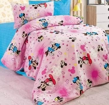 kuhinjski element: Fa, Dečija posteljina sa motivima Minnie i Mickey Mouse, izrađena od — 2