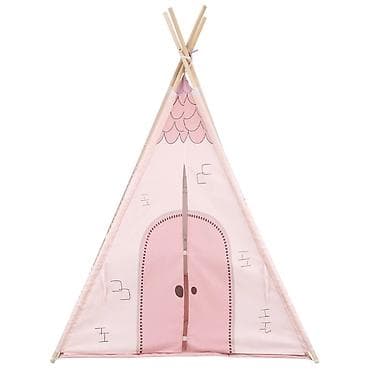 zimski skafanderi za decu: KikkaBoo Drveni šator Pink House – tipii za igru sa podlogom - — 2