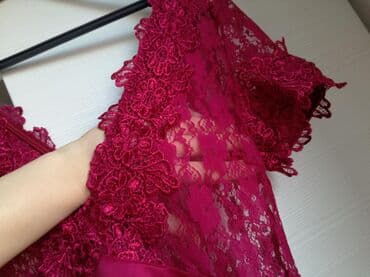 Dukserice: Bоја - Crvena, Večernji, maturski, Kratkih rukava — 2