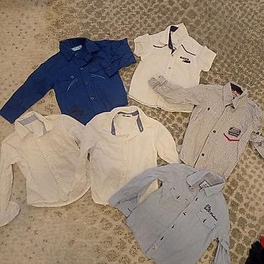 Komplet dečijih košulja – 6 komada, dug i kratak rukav - Modeli na lalafo.rs Komplet dečijih košulja – 6 komada, dug i kratak rukav - Modeli