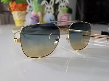 dita naocare zenske: Cartier sunčane naočare – aviator/kvadratni hibrid - Okvir: metal — 7