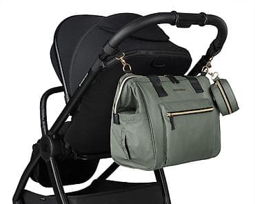 muske kozne torbice mona: KikkaBoo Torba za mame Maxi premium – army green (Šifra: KKB2) — 8